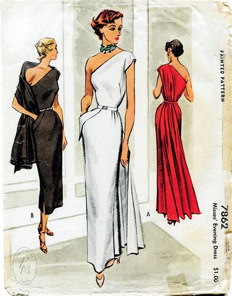 vintage evening dress patterns|evening dress patterns for women.